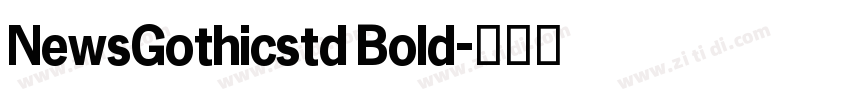 NewsGothicstd Bold字体转换